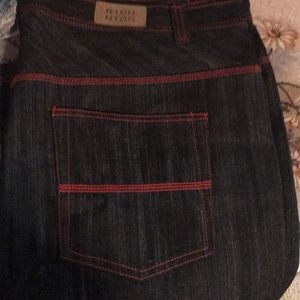 Rich kids dark blue jeans